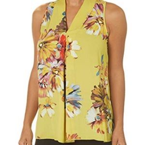 spence Painted Floral Tank, M